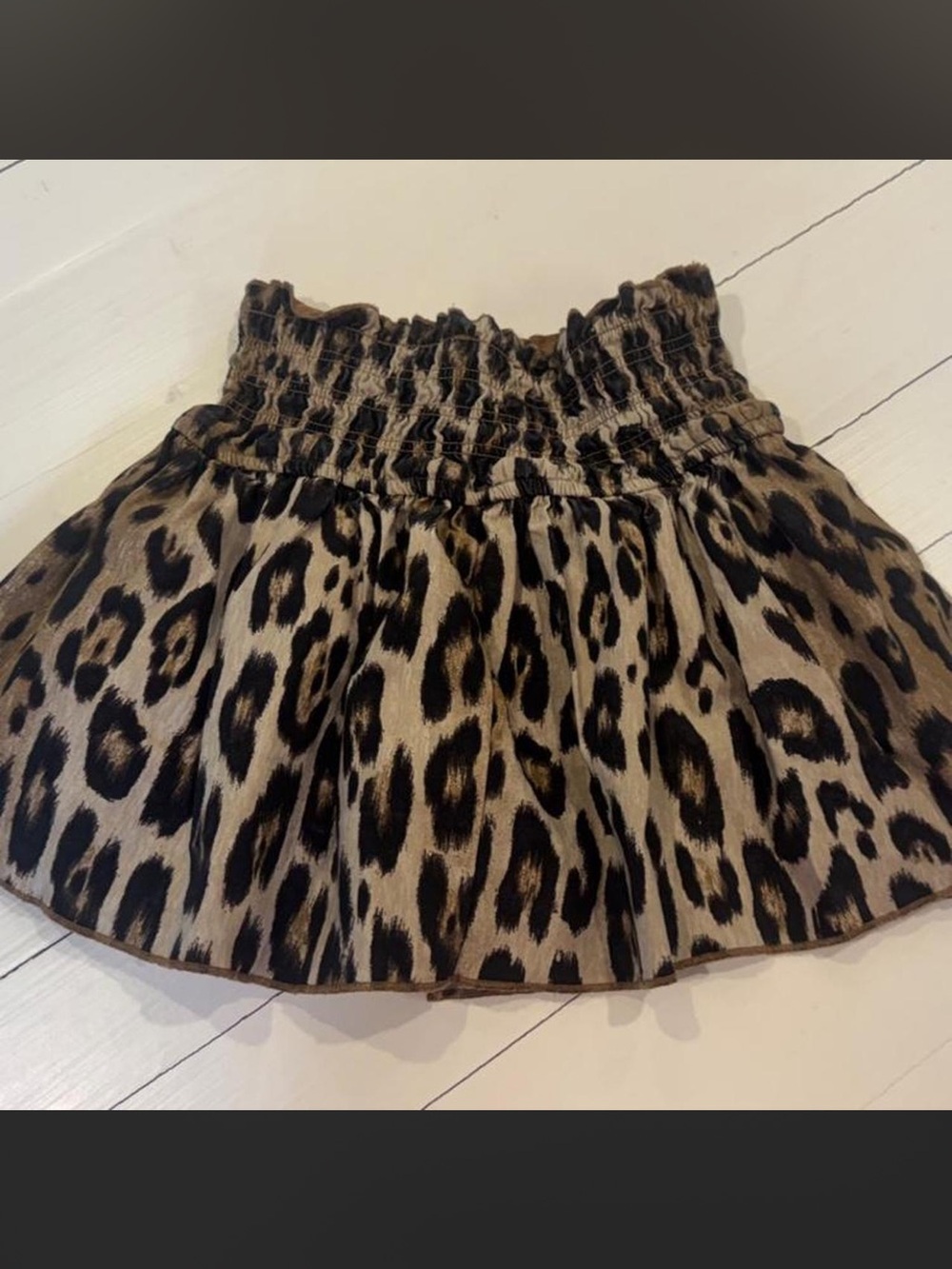 GB Girls Leopard Print Skort, Animal Print Skirt with Built in Shorts, Size 6